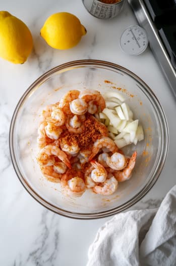 Blackened Shrimp Bowls With Spicy Crust and Crisp Vegetables