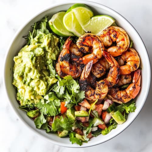Blackened Shrimp Bowls With Spicy Crust and Crisp Vegetables