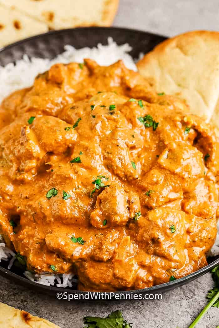 Butter Chicken with Creamy Tomato Sauce and Warm Spices