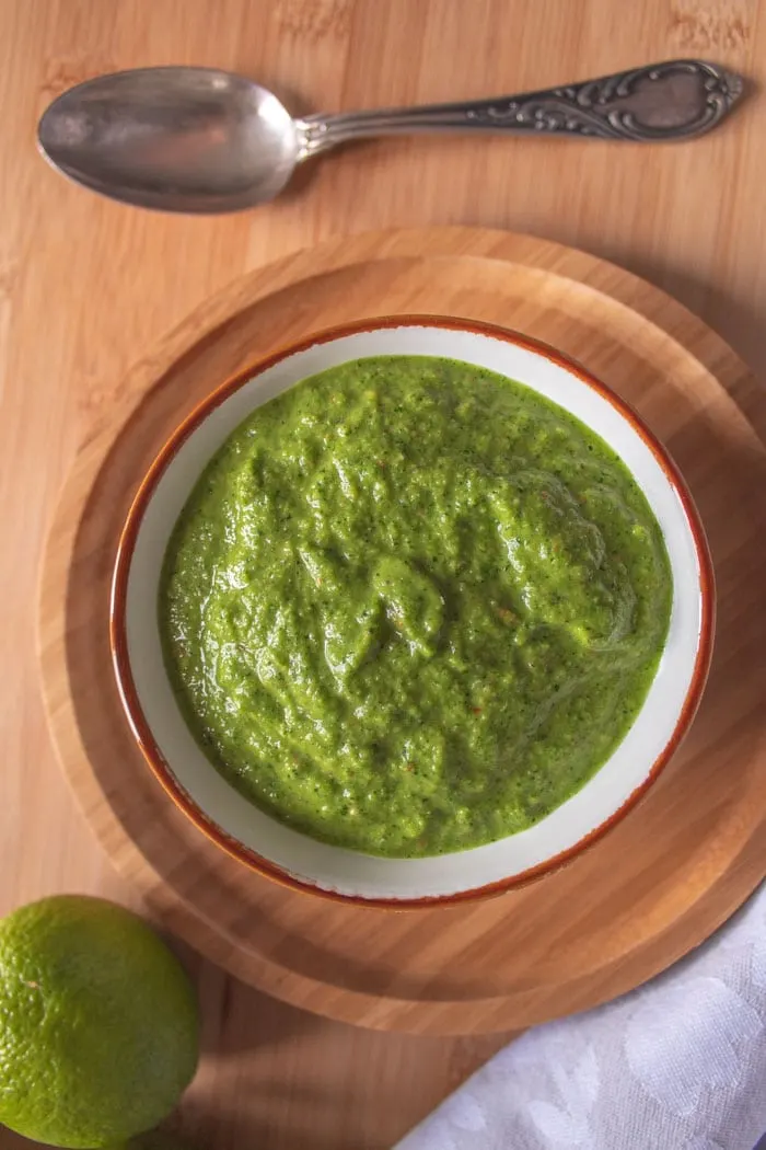 Brazilian Cilantro Chimichurri with Tangy Lime and Garlic