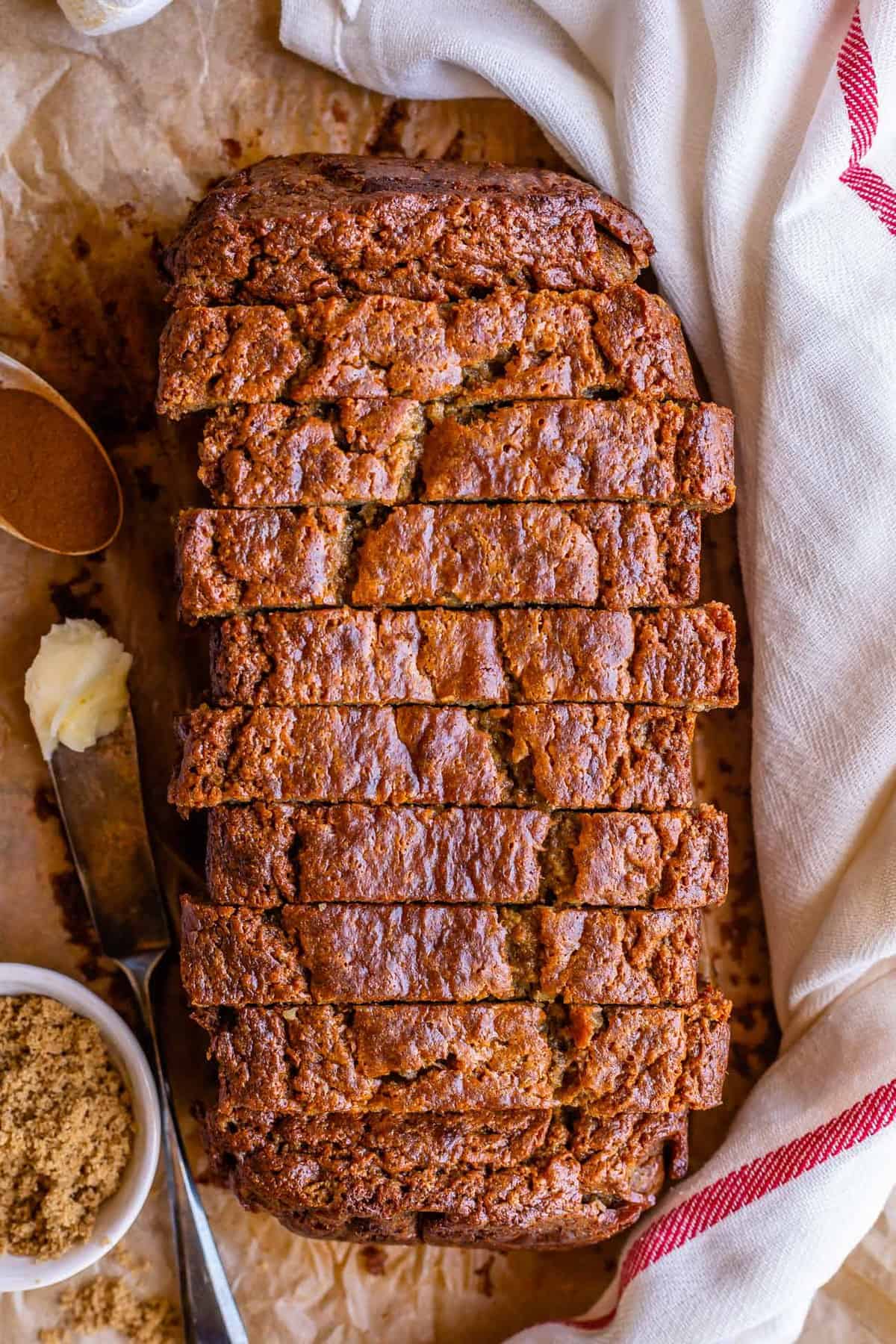 Moist Banana Bread with Sour Cream and a Crackly Top