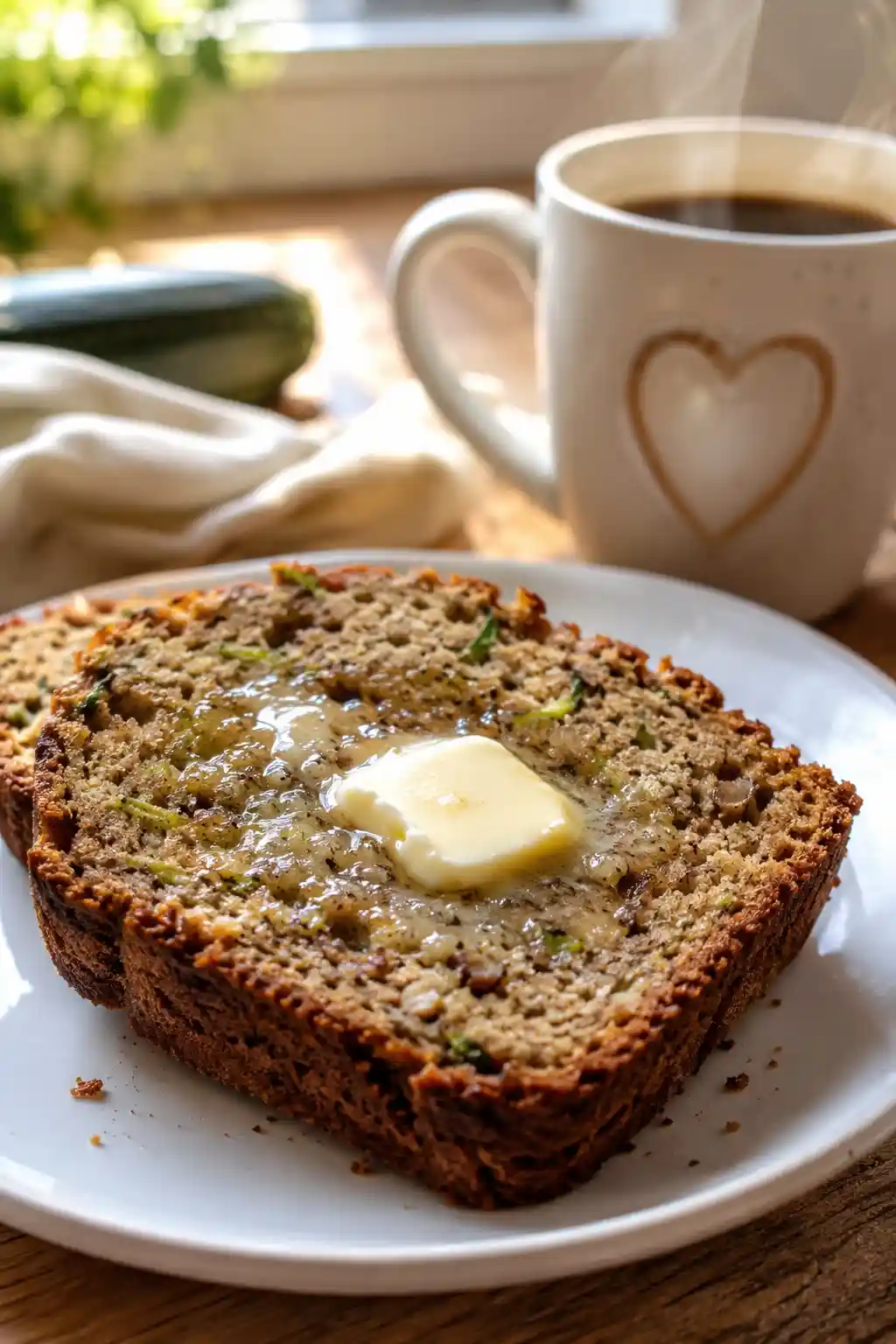 Classic Moist Zucchini Bread with Cinnamon and Optional Walnuts
