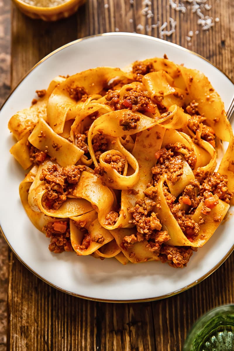 Tuscan Ragu with Slow-Cooked Soffritto and Red Wine