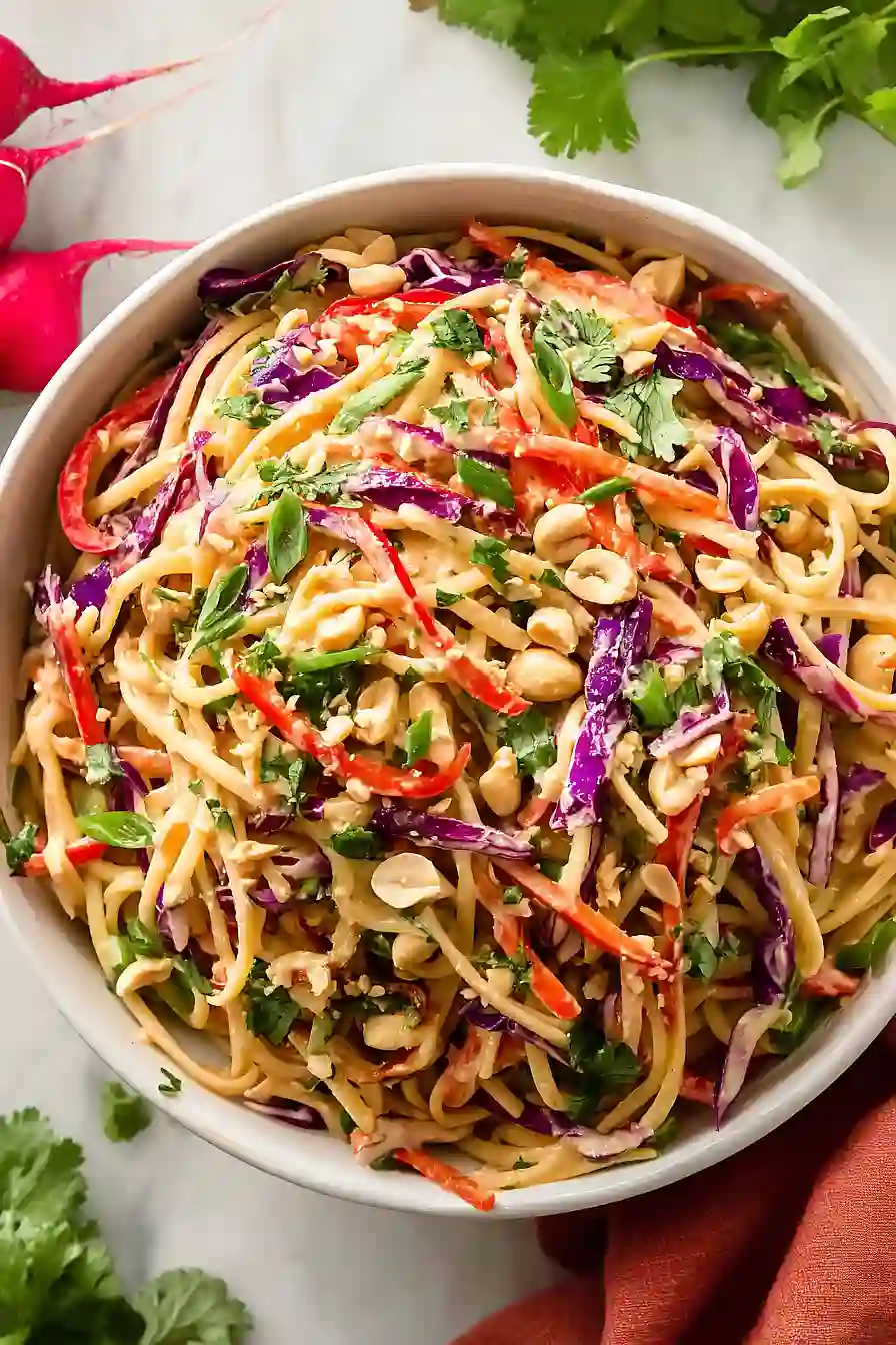 Crunchy Thai Peanut Pasta Salad: Flavor-Packed Make-Ahead Delight