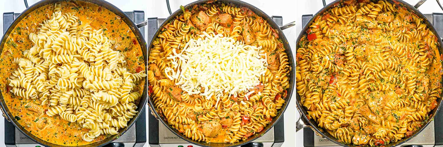 Creamy Tomato Chicken Pasta with Spicy Tomato Cream Sauce