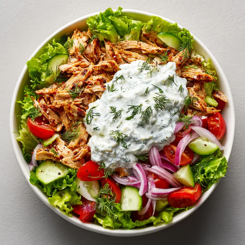 Tzatziki Chicken Salad with Greek Yogurt and Dill