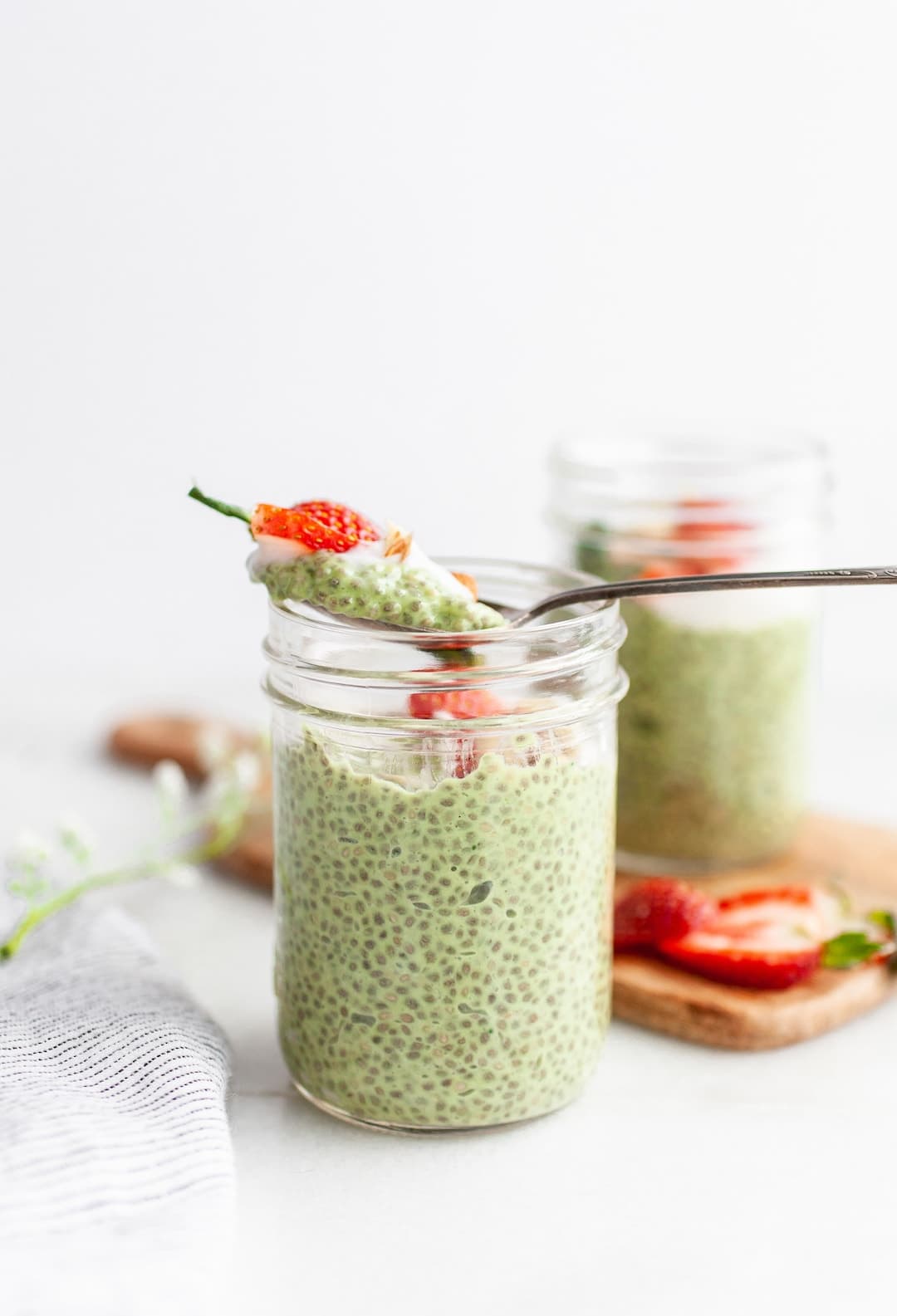 Easy Matcha Chia Pudding with Creamy Coconut Yogurt