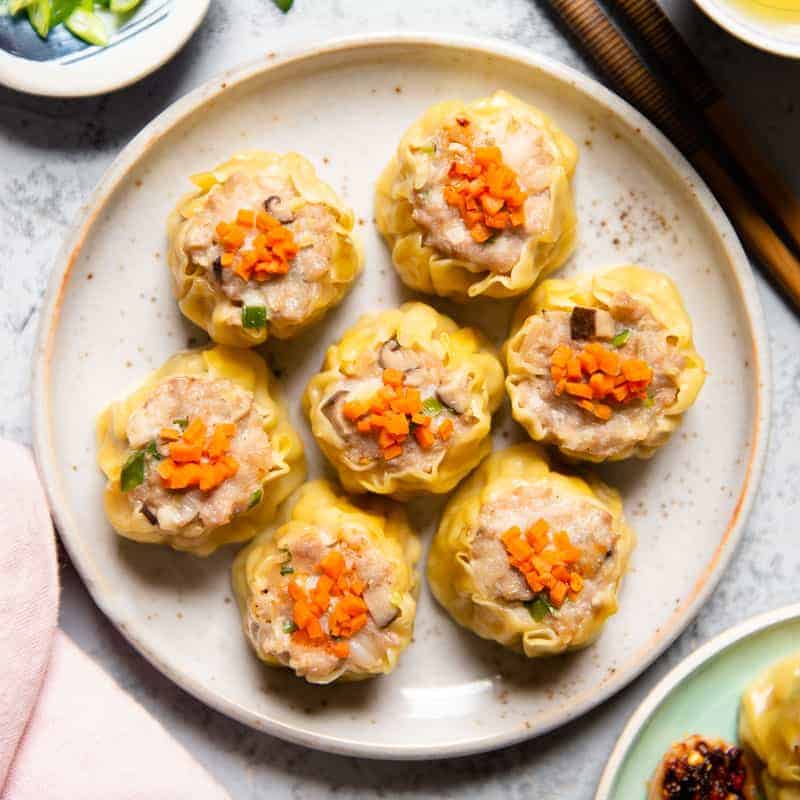 Cantonese Shumai With Pork, Shrimp, and Crisp Water Chestnuts