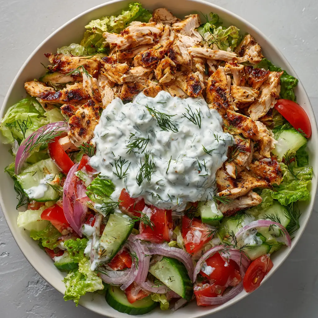 Tzatziki Chicken Salad with Greek Yogurt and Dill