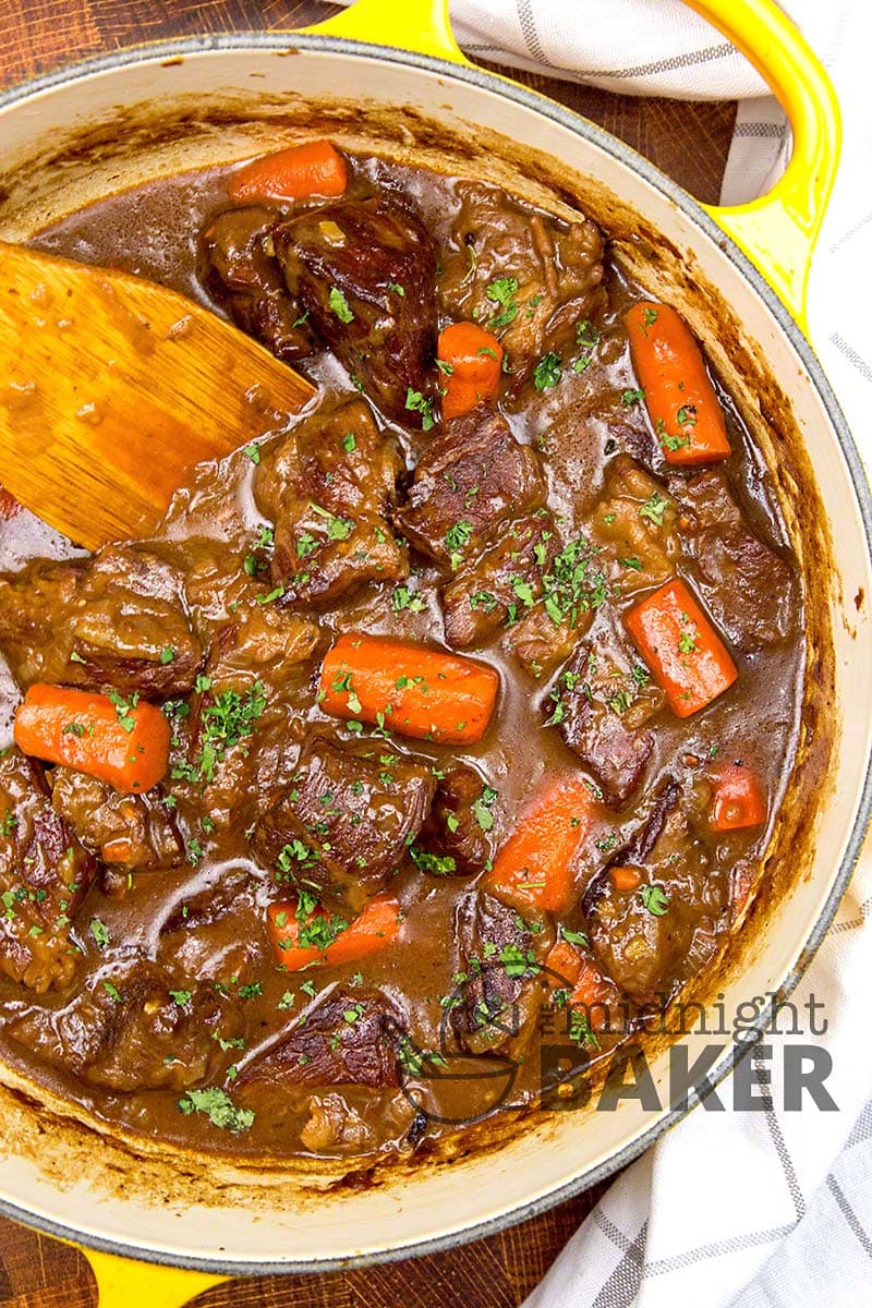 Anthony Bourdain’s Beef Bourguignon with Rich Onion-Thickened Sauce