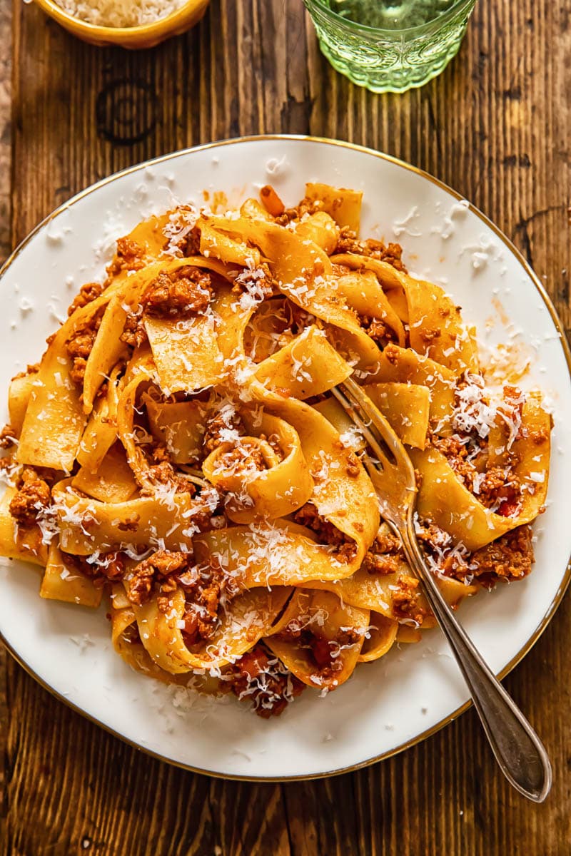 Tuscan Ragu with Slow-Cooked Soffritto and Red Wine
